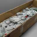 9 FT by 12 Inch Christmas Garland Decorations Realistic-Feel PE Xmas Garland with Thicker Lifelike 270 Branchs Tips for Fireplace Door Stairs Home Outdoor Decor (White)