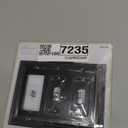 Henne Bery Sunken Pearls Heavy Duty Decorative Wall Plate Switch Plate Outlet Cover (Double Toggle/Single Decorator, Aged Bronze)