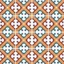 Spanish Portuguese Azulejo Peel and Stick Kitchen & Bathroom Backsplash Decals Tile Stickers Set of 16 pcs (5.9, 69)