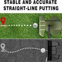 PGM Zero Torque Putter Golf Club for Men and Women Right Handed, High Forgiveness and Low Deviation Face Balanced Square to Square Putter, 34"