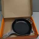 Le Creuset Enameled Cast Iron Signature Iron Handle Skillet, 9", Oyster