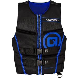 O'Brien Flex V-Back Life Jacket – Coast Guard Approved Adult Life Vest with Flex Fit Design, Lightweight Foam & Front Zip Closure for Watersports, Boating, and Jet Skiing, Small