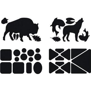 GEAR AID Tenacious Tape Repair Patches  Peel-and-Stick Nylon Gear Patches for Jackets, Tents, Sleeping Bags, Backpacks, and Outdoor Gear  Fix Rips, Tears, and Holes, Wildlife, 3x20