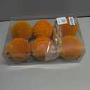 6Pcs Large Velvet Christmas Ball Ornaments 4" Copper Orange Flocked Ornaments Set for Christmas Tree with 10Pcs Velvet Bows Shatterproof Xmas Hanging Decorations for Home Fall Tankgiving Holiday Dcor