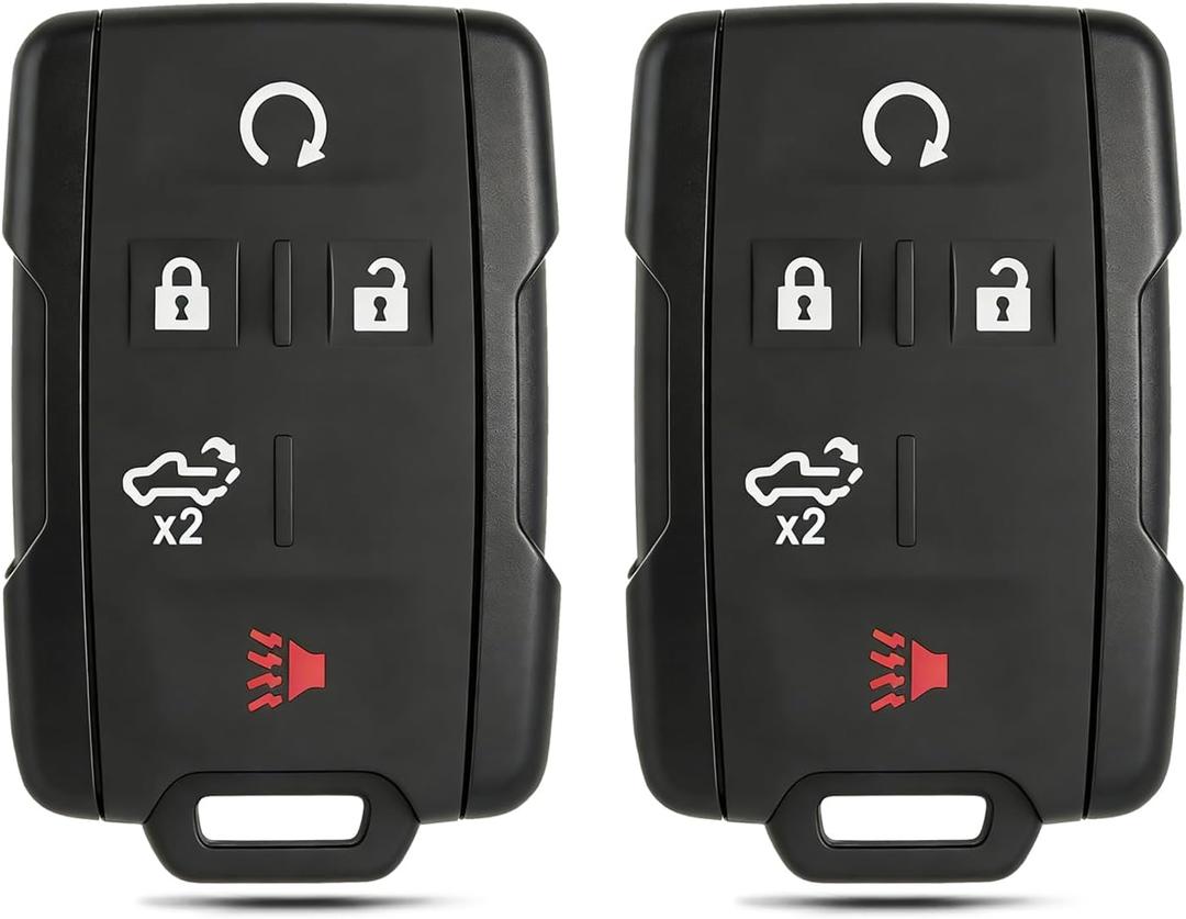 433MHZ Remote Key Fob Replacement for Chevy Silverado GMC Sierra 1500 2500 3500 2019 2020 2021 2022 2023 Keyless Entry Remote M3N-32337200 84209236 Tailgate Button