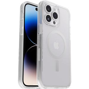 OtterBox iPhone 14 Pro Max (ONLY) Symmetry Series+ Case - Clear, Ultra-Sleek, Snaps to MagSafe, Raised Edges Protect Camera & Screen