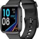 Fitness Tracker, Fitness Watch with Blood Oxygen, Heart Rate Monitor, Steps Calories Counter, Sleep Monitor, Pedometer IP68 Waterproof, Smart Watch for Android iPhones (Black)