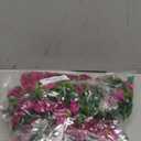 Artificial Flowers Fake Plants for Outdoors Decoration, 12 Bundles Silk Morning Glory with Eucalyptus Realistic UV Resistant Fuchsia Faux Flowers for Outside Planter Yard Patio Garden Home Indoor (Fucshia)