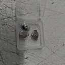 White Gold Plated Locking Earring Backs for Studs, Hypoallergenic Secure Earring Backs Replacements for Earrings Notch Post 3 Pack
