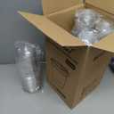 16 oz 100 Pack Clear Plastic Cups with Lids, Sturdy Iced Coffee Cups with Sip Lids, Disposable Food Safe Smoothie Cup for Cold Drinks, Juice, Milkshake