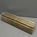 2 Pack Gold Curtain Rods for Windows 48 to 84 Inch, Decorative Vintage Crystal 1'' Diameter Curtain Rod with Gold Foil Finials, Adjustable Heavy Duty Easy Install Drapery Pole Set for Farmhouse