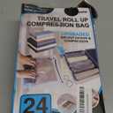 Cozy Essential Compression Bags for Travel - Travel Essentials - 24 Pack Space Saver Bags - No Vacuum Needed - Compression Packing Bags for Cruise Accessories