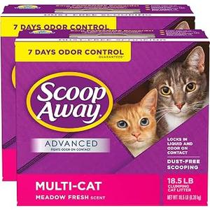 Scoop Away Advanced Multi Cat Clumping Cat Litter, 18.5lb, 2Pk
