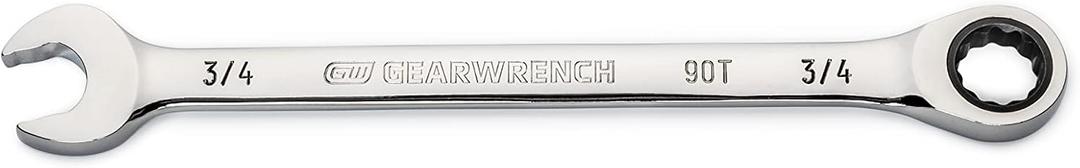 GEARWRENCH 3/4" 4 Degree Swing Arch 12 Point Ratcheting Combination Wrench 