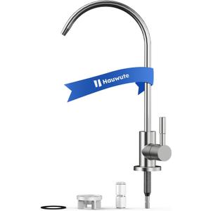 Drinking Water Faucet, Water Filter Faucet for Kitchen Sink, Lead-Free Stainless Steel Kitchen Water Filter Faucet for Reverse Osmosis or Water Filtration System, Brushed Nickel Finish