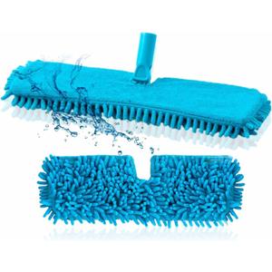 2 in 1 Mop Refill Replacement Pad Microfiber Chenille Noodle Floor Cleaning Washable Removable Super Absorbent Laminate Dust Cleaning Head Refills 