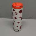 BOTTLE BOTTLE Insulated Water Bottle 24oz with Straw Lid and Handle for Sports Travel Gym Stainless Steel Water Bottles Double-Wall Vacuum Metal Leak Proof BPA-Free (Polka Pop)