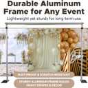 10x10Ft Double Crossbar Backdrop Stand, Heavy Duty Pipe and Drape Stand, Wedding Backdrop for Photography Backdrop, Party, Event, and Ceremony Decorations