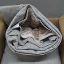 zesthome 9ft Round Rugs for Living Room, Non-Slip Washable Round Area Rugs, Ultra-Thin Large Circle Rugs, Soft Low Pile Rug for Bedroom, Kitchen - Vintage Stain Resistant Round Rug (Orange,9'x9')