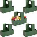 YANQINQIN 5PCS Gift Packaging Box,Flower Arrangement Boxes, Cake Carriers, Baking Dessert Containers & Drink Cup Holders - Ideal for Christmas,Valentine's Day,Mother's Day, Birthdays,Weddings (Green)