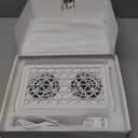 Nail Dust Collector | 1600PA Strong Suction, 10-Level Adjustable Speed, 30 Filter Paper Included | Salon & Home Dust Collector Nail Tech (White)