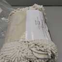 2 Piece Bathroom Rugs Bath Mat Set - Soft Plush Chenille Shower Mats, Durable Bath Rug With Rubber Backing, Ultra Absorbent, Bathtub Mat - 30x20 + 24x17 Inch (04 Ivory)