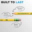 Ticonderoga Tri-Write Pencils, With Erasers, #2 Lead, Yellow, Pack Of 36