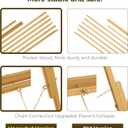 VISWIN 3Pcs 63" Gold Easel Stand for Wedding Signs, Adjustable Wooden Display Easel with Holder, Tripod Floor Easel for Welcome Board, Poster, Picture, Photos, Paintings