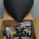 Saddle Salon Stool with Wheels,Heavy Duty Adjustable Rolling Drafting Chair for Barber, Tattoo, Nail,Spa,Dentist(Black)