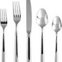 Fortessa Bistro 18/10 Stainless Steel Flatware, 5 Piece Place Setting, Service for 1