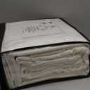 Tribeca Living Triple Brushed Soft Cotton Flannel Sheets Set, Full Size 170-GSM Weight Extra Deep Pocket Sheet in Solid Ivory Color