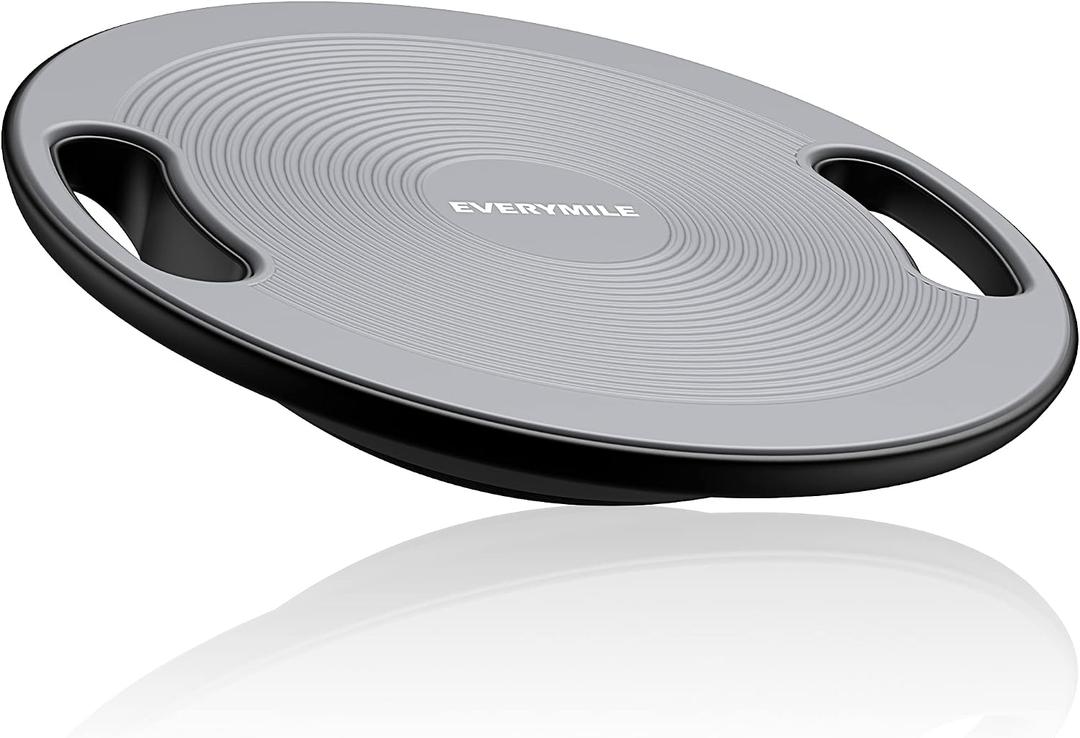 Wobble Balance Board, Exercise Balance Stability Trainer Portable Balance Board with Handle for Workout Core Trainer Physical Therapy & Gym No-Skid Surface, Classic Version