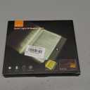 Book Light, Rechargeable Clear LED Flat Reading Light with 3 Colors & Timer, Dimmable Panel Plate Lamp Book Full Page Light for Reading in Bed at Night, for Women Readers Kids Book Lovers (Black)