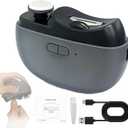 Electric Nail Clipper - 3 in 1 Upgraded Smart Trimming & Polishing Nail Clipper with 2 Adjustable Speeds, LED Light & Chip Collecting Box, Suitable for ElderlyGray