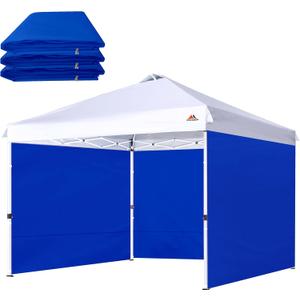SCOCANOPY SunWall for 12x12 Pop Up Canopy Frame, 3 Pack SideWall Only (12X12, Blue)