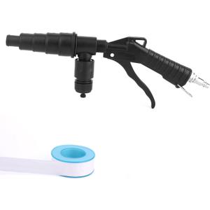 Coolant System Flush Gun, Heater Core Flush Kit, Air & Water Combo Flushing Set with Nozzles for 19-40mm Hoses Radiator Tankless Water Heater Cleaning Tool