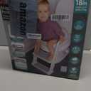 Nuby Step Ladder Toddler Potty Seat for Toilet - All-in-One Kids Potty Training Toilet Seat with Ladder for Toddlers 18+ Months - Grey