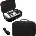 NexiGo Hard Carrying Case for Oculus Quest 2 and 3 with Elite Strap, All-in-one, Lightweight, VR Gaming Headsets and Controllers Accessories, Hard Protective Travel Case with Shoulder Strap (Black)