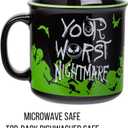 Silver Buffalo Disney The Nightmare Before Christmas Your Worst Nightmare Featuring Jack Skellington Ceramic Camper Mug, 20 Ounces