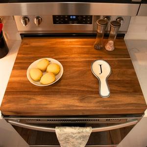 Acacia Noodle Board for Gas Stove Top - Stove Top Covers for Gas Burners - Wooden Kitchen Sink Cover for Counter Space & Decorative Tray (30" x 22")