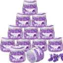 12 Pcs Odor Eliminator Beads 10 Ounces Air Freshener Gel Bulk Long Lasting Air Freshener Scent Beads for Home, Office, Bathrooms, Cars, Boats, Rvs and Pet Areas(Lavender Scent)