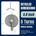 WB30M1 6" Range Stove Burner Top Surface Burner Element Set Replacement Fit for G.E Hot-point Ken-more Electric Range Stove by AMI PARTS
