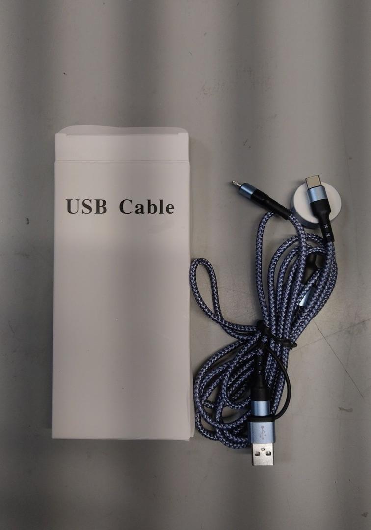 3 in 1 USB Cable, Blue