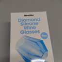 Wine2Go Diamond Silicone Wine Glasses 9oz