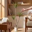 4ft Dracaena Marginata Artificial Plant, 3-Heads Faux Dragon Tree