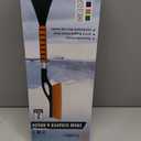 EcoNour 27" Car Snow Brush and Ice Scrapers for Car Windshield (2 Pack) | Scratch Free Bristle Head Snow Brush & Tough Window Snow Scraper with Aluminium Body | Snow Removal Winter Car Accessories (Blue & Orange)