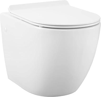 Swiss Madison Well Made Forever SM-WT449 St. Tropez Wall Hung Toilet, Glossy White Swiss Madison Well Made Forever SM-WT449 St. Tropez Wall Hung Toilet, Glossy White