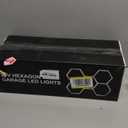 Garage Hexagon Lights, 24 Pack, 24V 6500K Higher Brightness Hexagonal Garage Light, Plug and Play, Lightweight DIY Assembly Hexagonal Lights for Car Detailing Shop Decoration (with Remote Control)