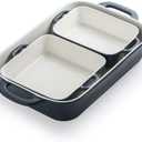 Sweejar Ceramic Bakeware Set, Rectangular Baking Dish for Cooking, Kitchen, Cake Dinner, Banquet and Daily Use, Casserole Dishes for Oven Porcelain Baking Pans (Navy)