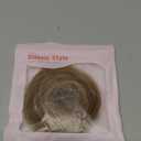 Messy Bun Hair Piece Human Hair, Human Hair Bun, Messy Bun Scrunchie Updo Hairpieces Donut, Real Hair Bun Wig, Hairpiece for Women Medium Brown Mixed Honey Blonde (5 Inch)